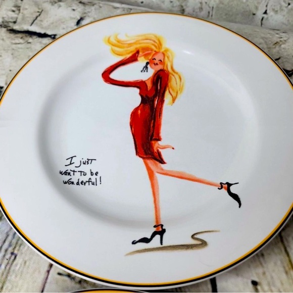 Sakura Set 4 plates Glamour Girl’s - Picture 3 of 5